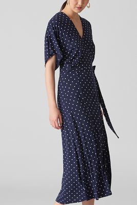 Spot Print Jersey Wrap Dress from Whistles