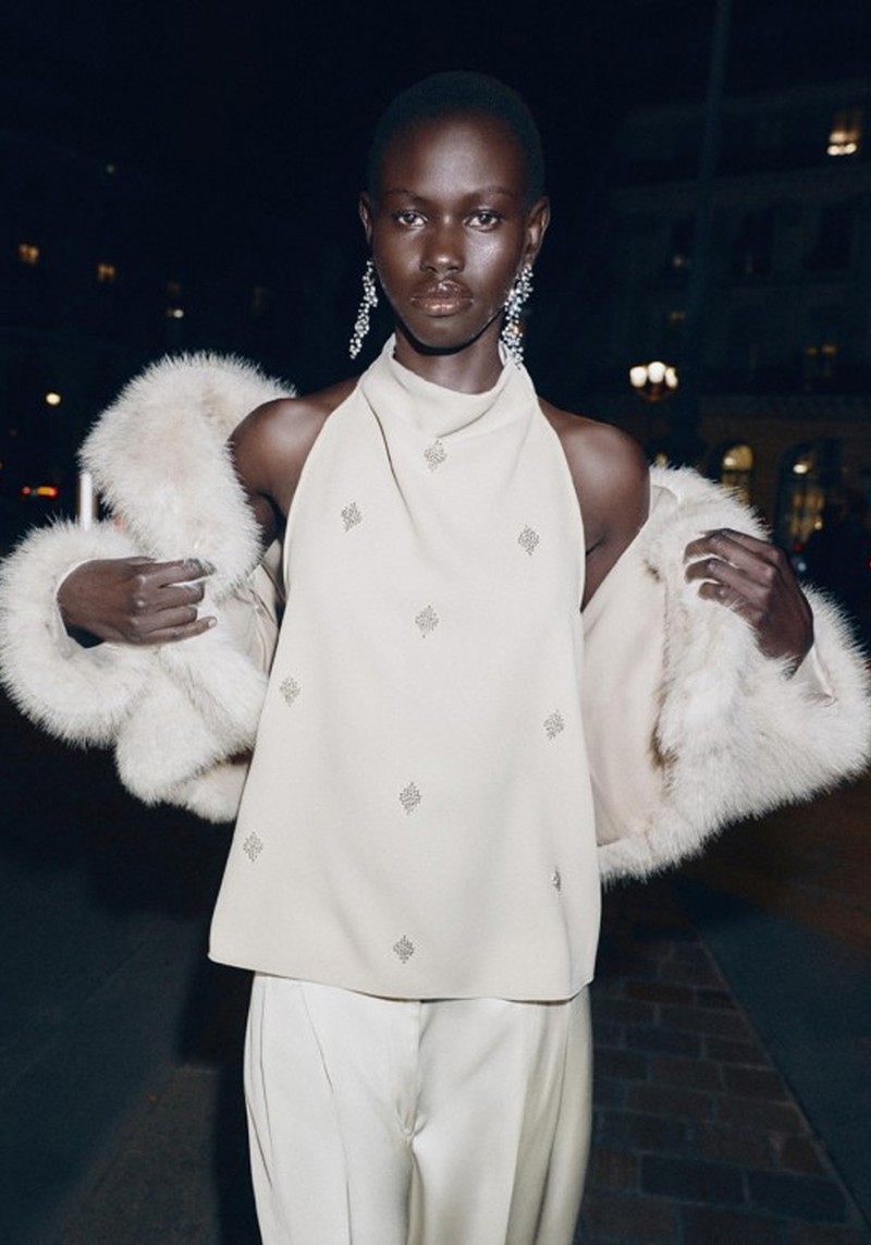 Halter Top With Bead Detail 