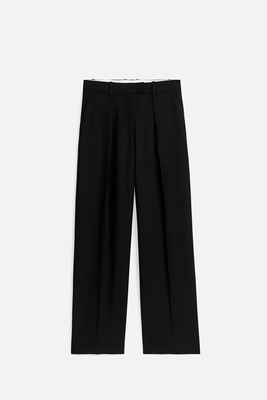 Wool Blend Twill Trousers from ARKET