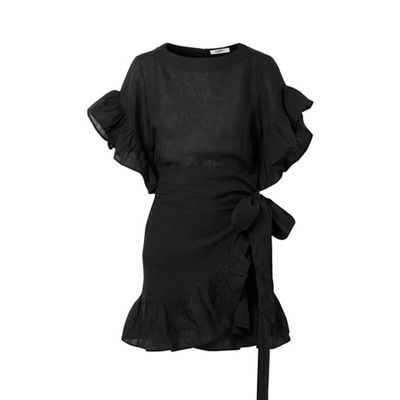 Delicia Ruffled Linen Mini Dress from Isabel Marant