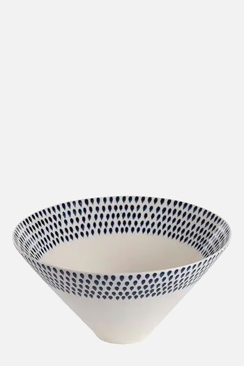 Indigo Drop Serving Bowl from Nkuku