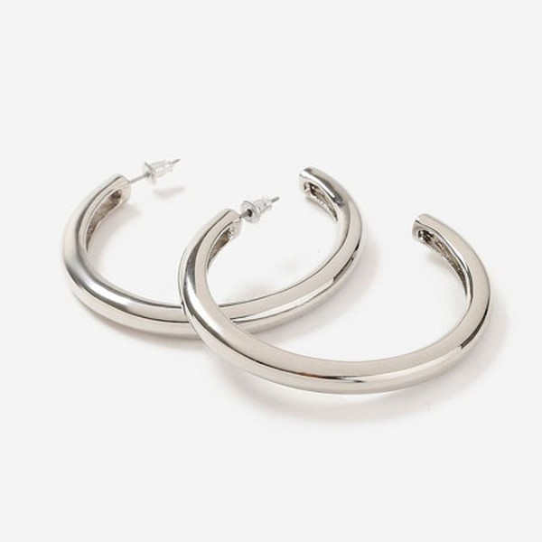 Smooth Thick Hoop Earrings