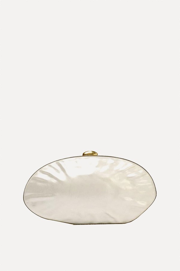 Pearl-Effect Clutch Bag from Zara
