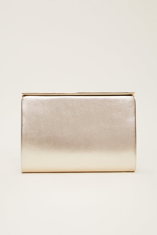 Leather Slim Clutch Bag