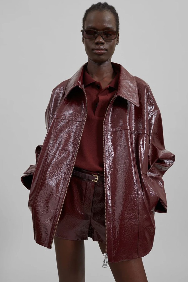 Arbor Crackled Faux Leather Jacket