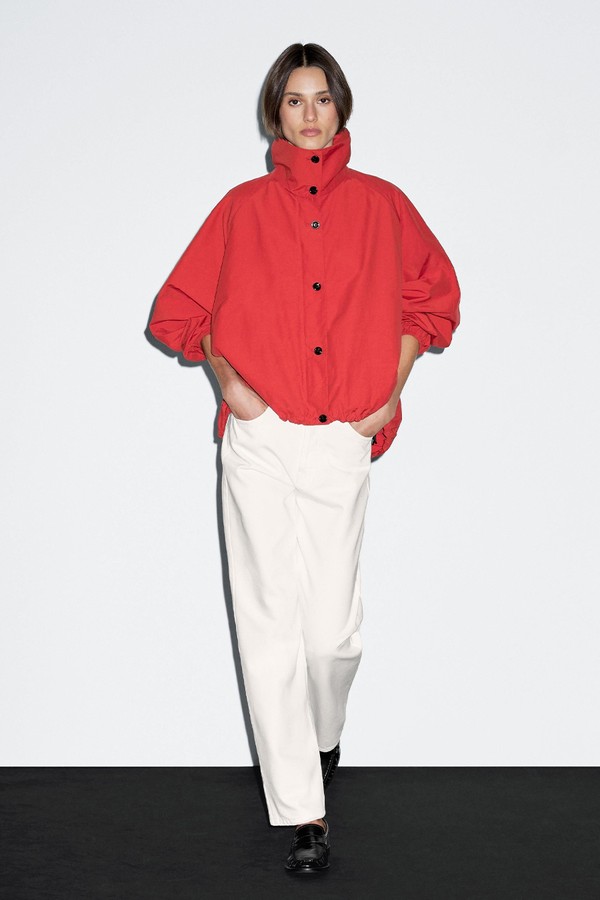 High Neck Bomber Puff Jacket from Massimo Dutti