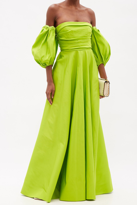 Puff-Sleeve Off-The-Shoulder Gown from Valentino