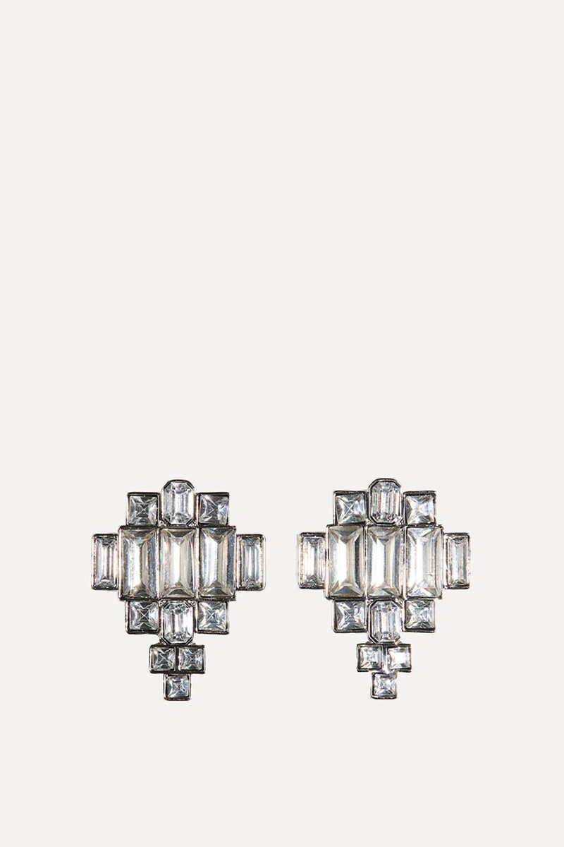 Rhinestone Statement Earrings from H&M