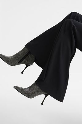 Clement Crystal Point Ankle Boots