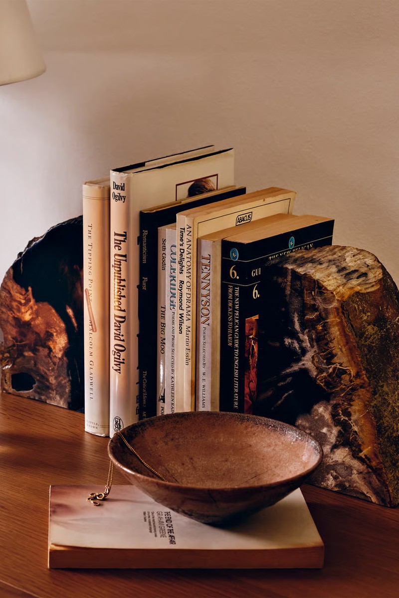 Balfern Petrified Wood Bookends from Soho Home