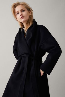Wool/Cashmere Belted Coat from Massimo Dutti