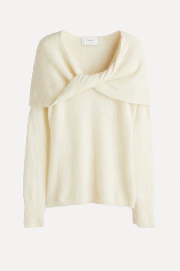 Mohair-Blend Twist-Detail Top from H&M 