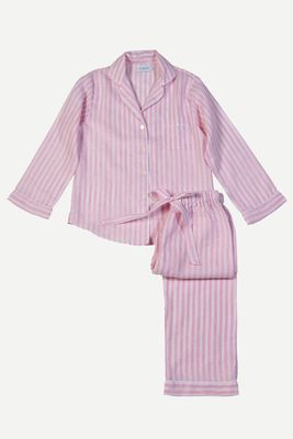 Irish Linen Pink Stripe Pyjama Set from Loom