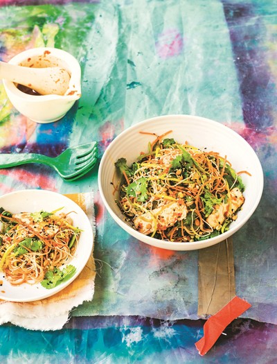 Glass Noodle Salad With Smoked Tofu