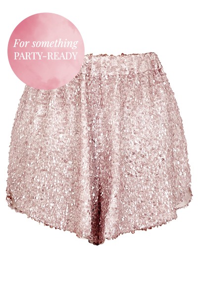 Pink Sequin Shorts from Walk of Shame