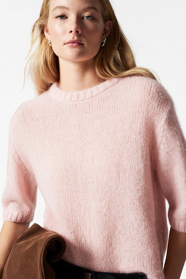 Knitted Mohair-Blend T-Shirt from & Other Stories