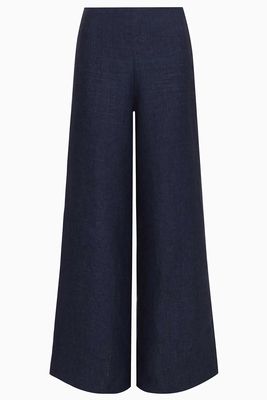 The Clara Wide Leg Linen Trousers  from Arkitaip