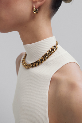 Gold-Plated Chain Link Necklace - Studio