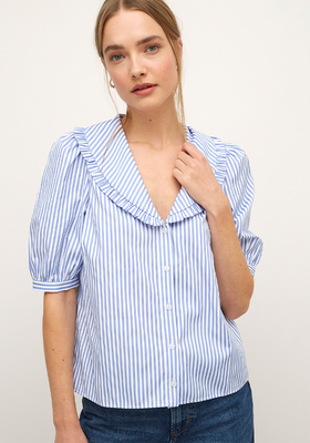 Pure Cotton Striped Smocked Blouse from Nobody's Child