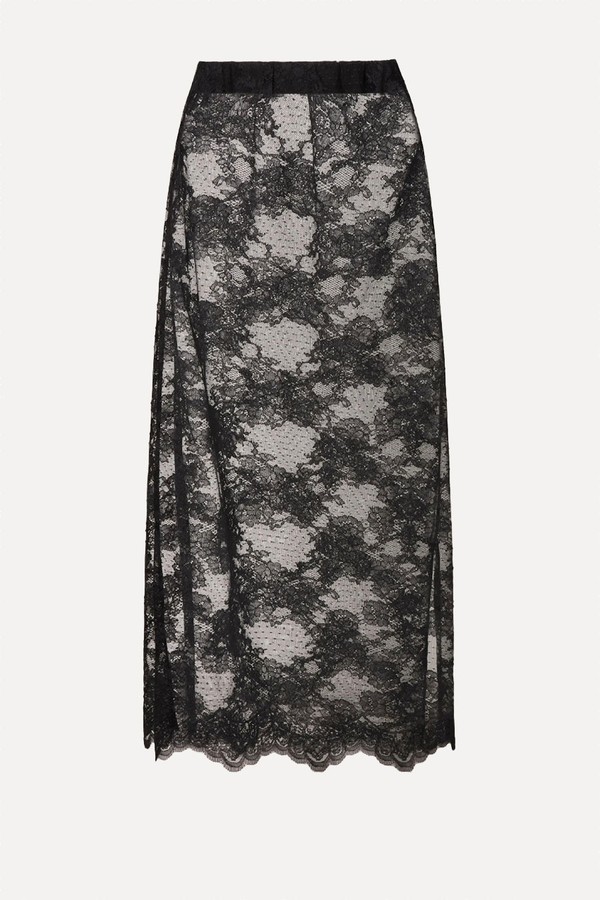 Alice Sheer Lace Midi Skirt from Malina