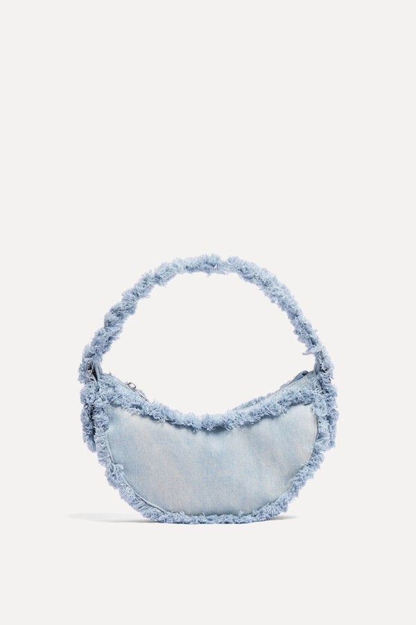 Denim Bag With Fringing from Bershka