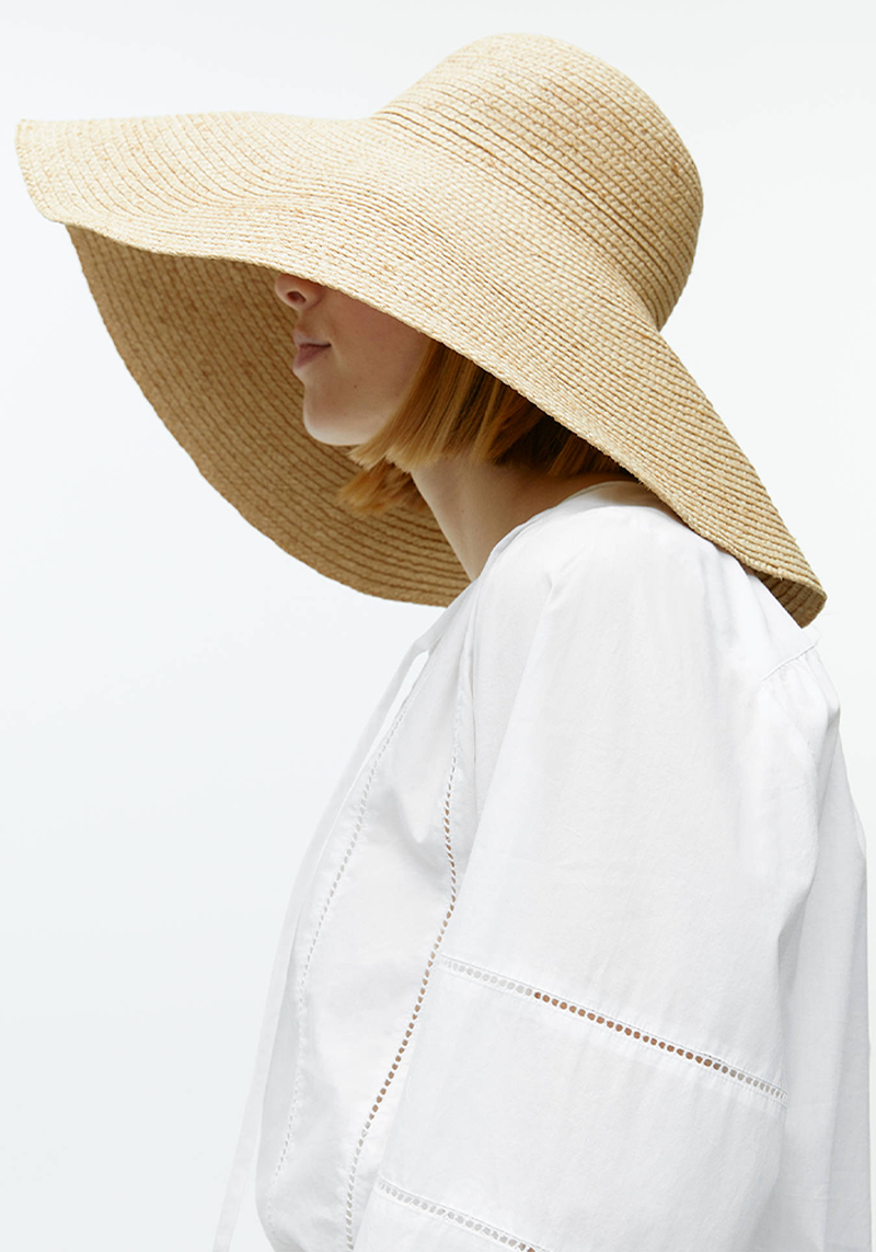 Wide Brim Straw Hat from Arket