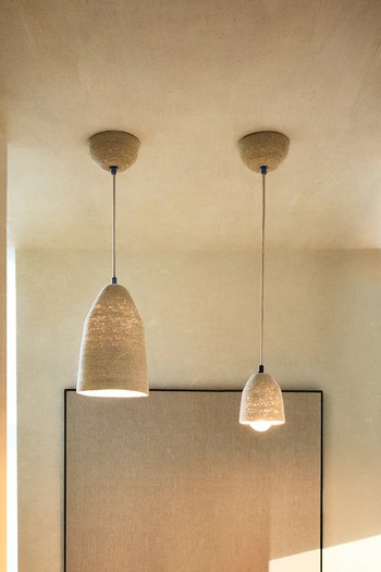 Conical Seagrass Ceiling Lamp from Zara