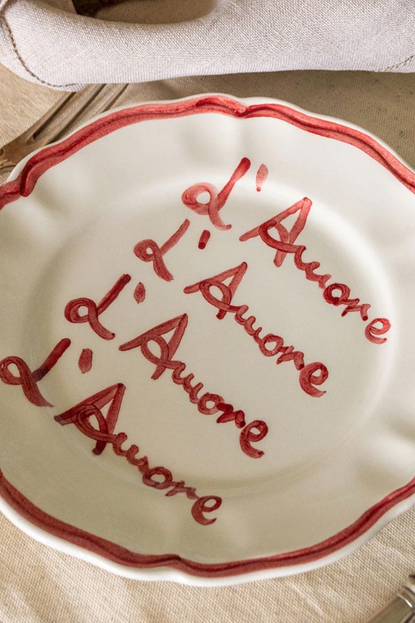 Love Fil Rouge Plate from Musae Studio