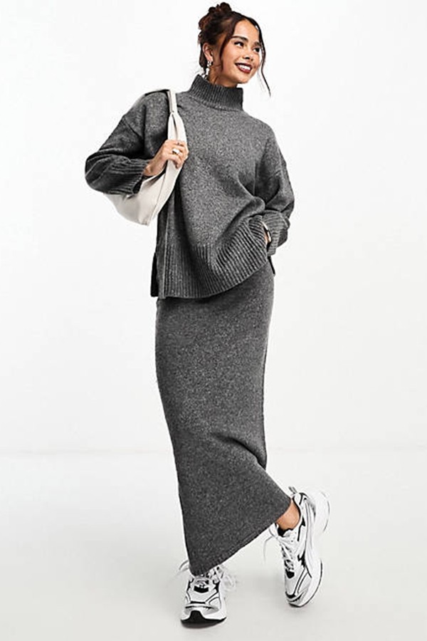Co-Ord Knitted Midi Skirt from ASOS