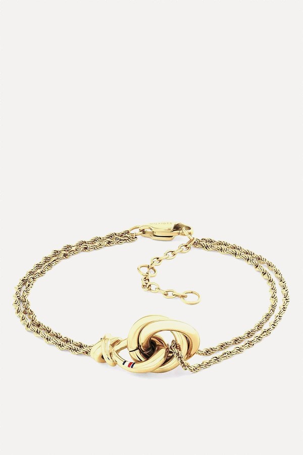Gold-Plated Nautical Knot Bracelet from Tommy Hilfiger