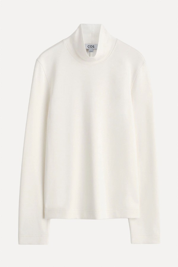 High-Neck Jersey Top from COS