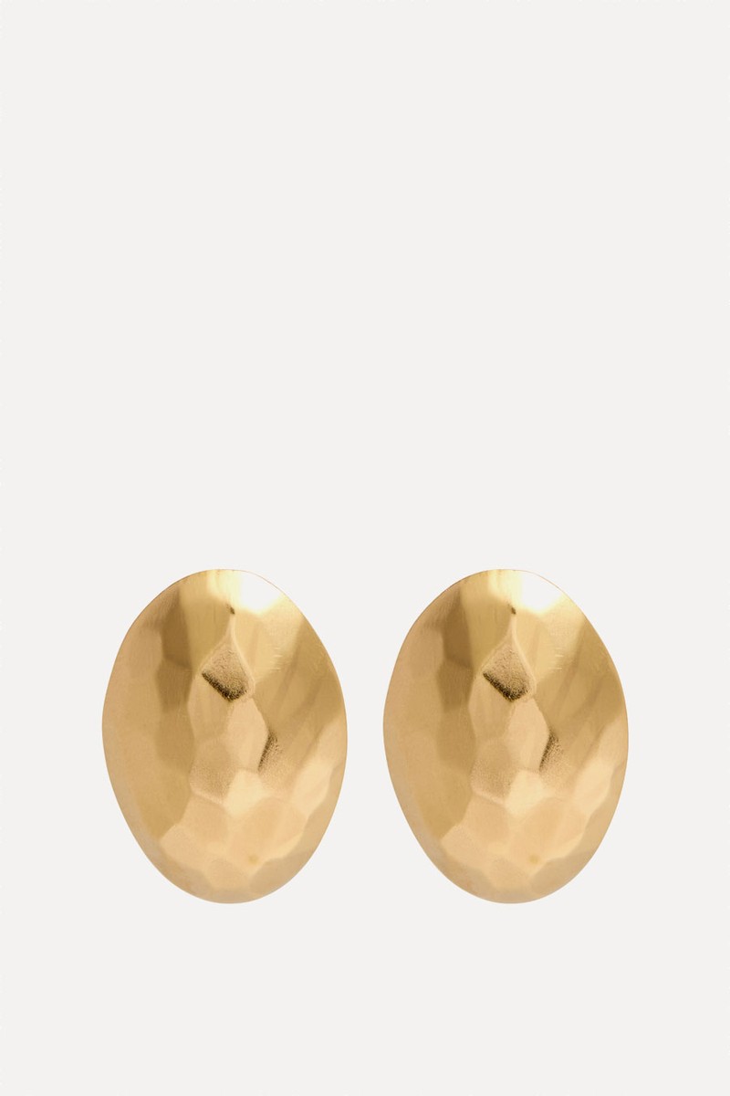 Mandorla Mini 18kt Gold-Plated Stud Earrings from SORU JEWELLERY