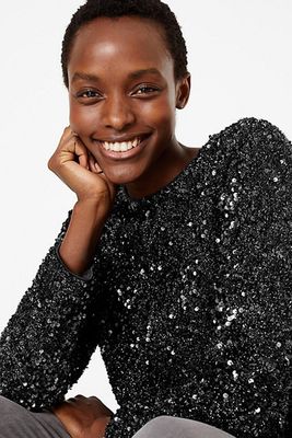 Sequin Long Sleeve Top from Marks & Spencer
