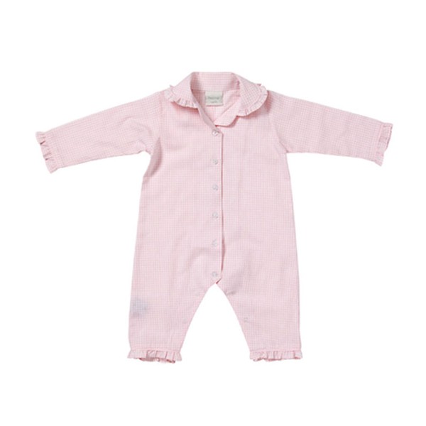 Pink Gingham Romper from Sleepycozy