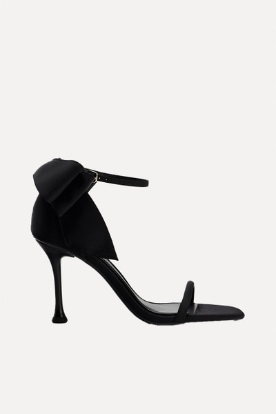 Satin High-Heel Sandals With Bow from Zara