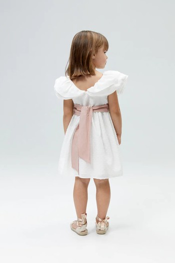 Ruffled Plumeti Dress  from Mango 