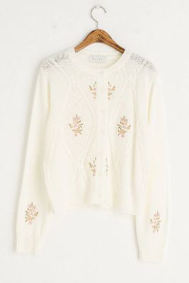 Flower Embroidery Cardigan