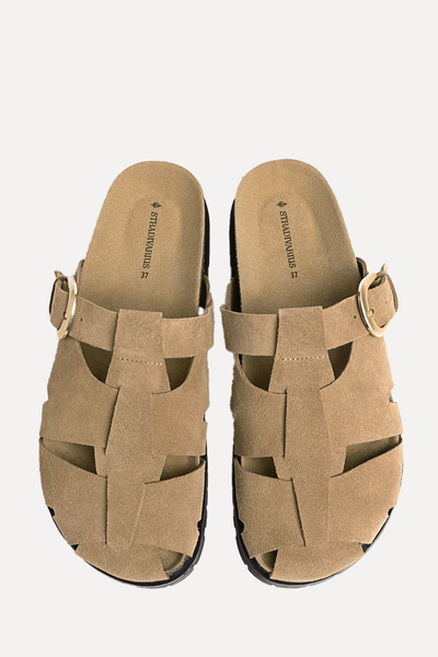 Braided Suede Clogs from Stradivarius