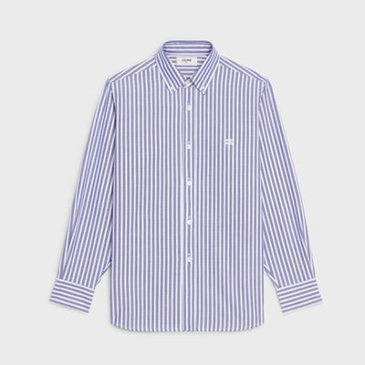 Tomboy Shirt In Striped Oxford Cotton, £490 | Celine