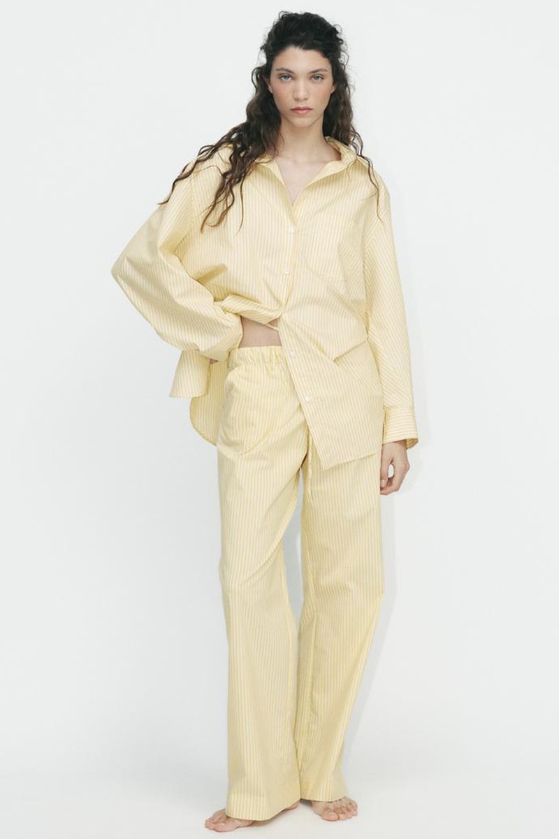 Striped Pyjama Style Trousers from Zara
