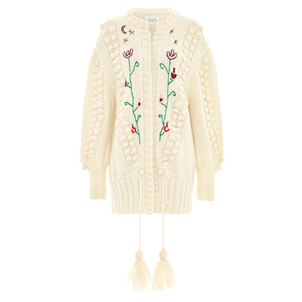 Gloria Mohair Midi Cardigan Cream from Hayley Menzies