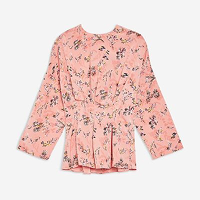 Ditsy Floral Tuck Waist Top from Topshop