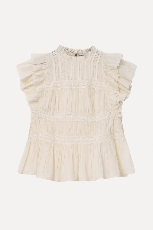 Harriet Short Sleeve Ruched Relaxed Fit Top  
