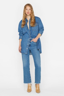 A Line Shirt Dress  from Frame
