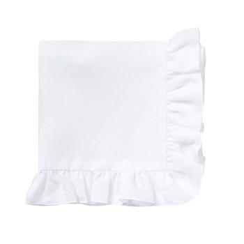 White Ruffle Napkin from The Sette