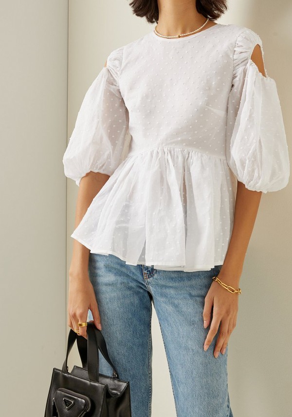 Jamie Cutout Cotton Top from Cecilie Bahnsen