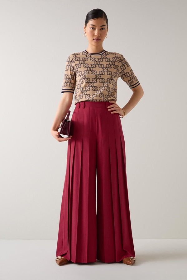 Colette Rio Pleated Design Maxi Trousers from LK Bennett