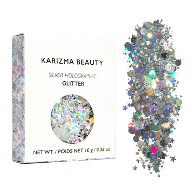 Silver Holographic Chunky Glitter from Karizma Beauty