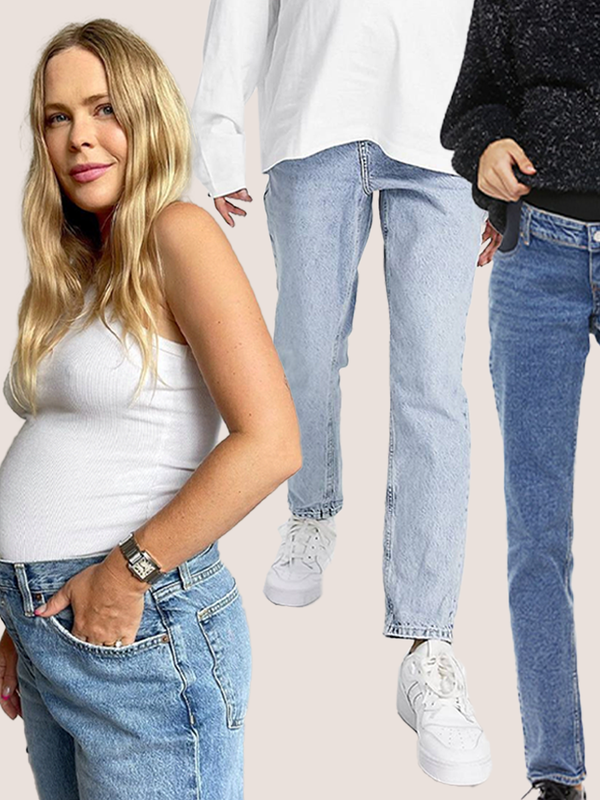 Over The Bump Premium Mom Jeans by TOPSHOP Maternity Online, THE ICONIC