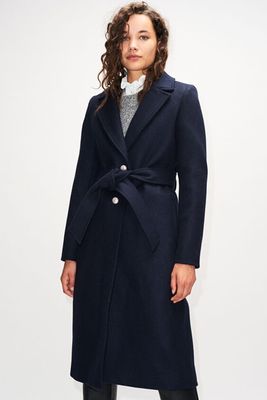Marine Long Belted Coat from Claudie Pierlot